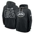 NY.Jets #85 Mason Taylor Player 2026 Black Logo Pullover Hoodies Limited Game Cooneas Stitched Jerseys
