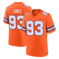 D.Broncos #93 D.J. Jones Player Orange Alternate Collection Throwback Game Cooneas Stitched Jerseys