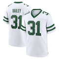 NY.Jets #31 David Bailey Player White Legacy Home Game Cooneas Stitched Jerseys
