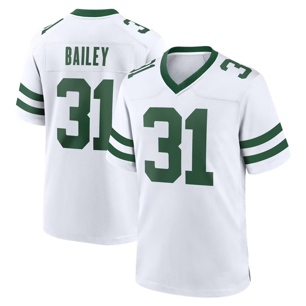 NY.Jets #31 David Bailey Player White Legacy Home Game Cooneas Stitched Jerseys