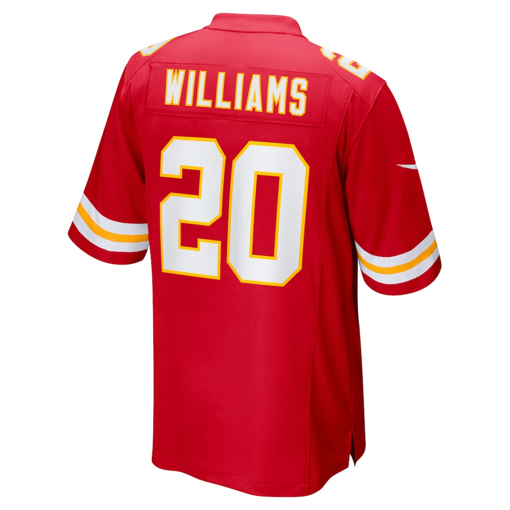 Cooneas KC.Chiefs #20 Nohl Williams Red Game Jersey