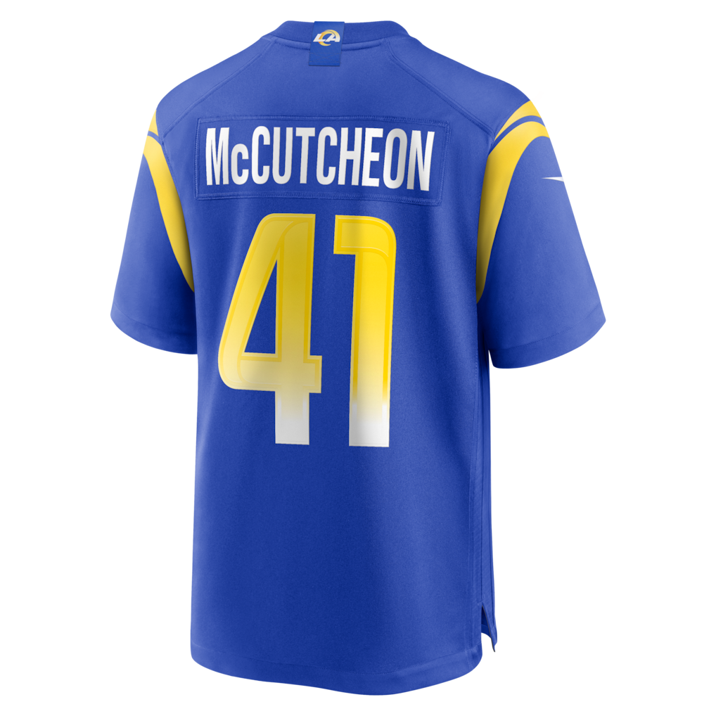 Cooneas LA.Rams #41 Cameron McCutcheon Royal Game Jersey