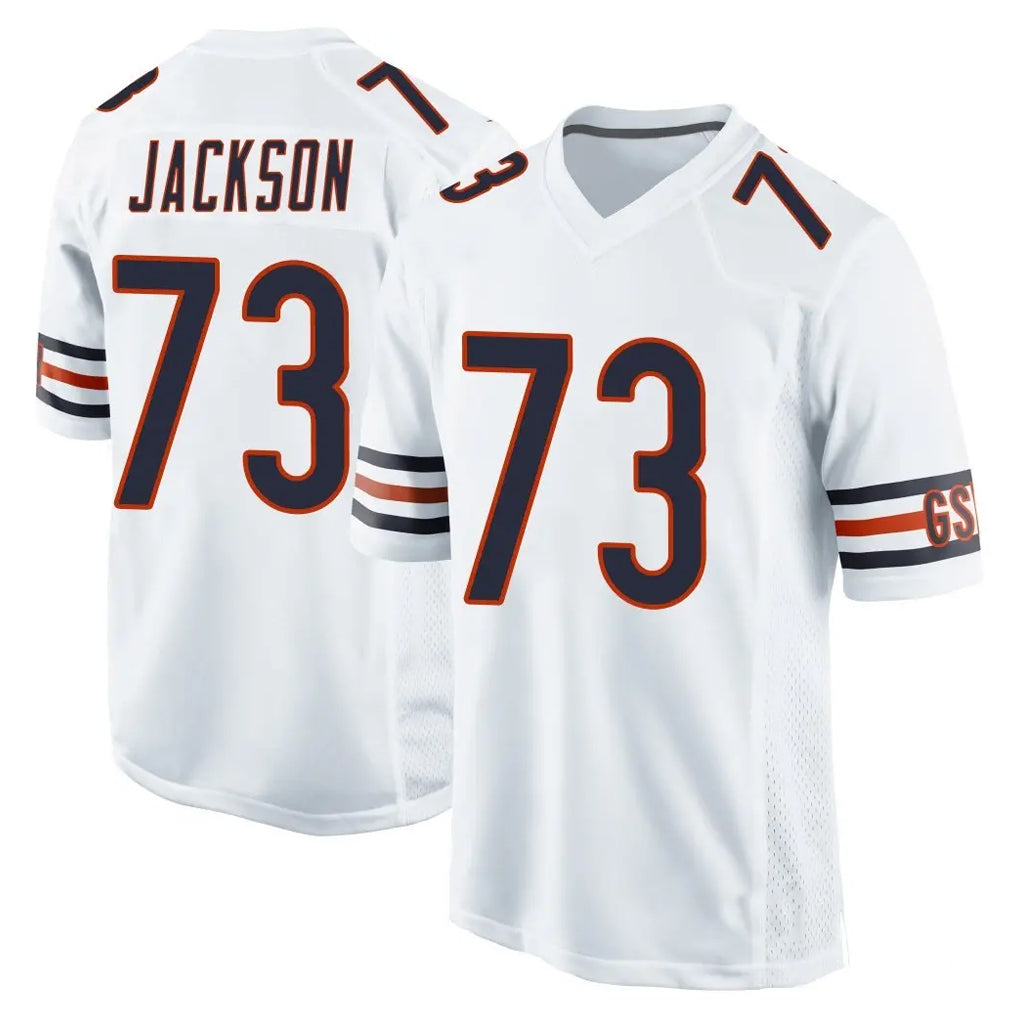 C.Bears #73 Jonah Jackson Player White Home Game Cooneas Stitched Jerseys
