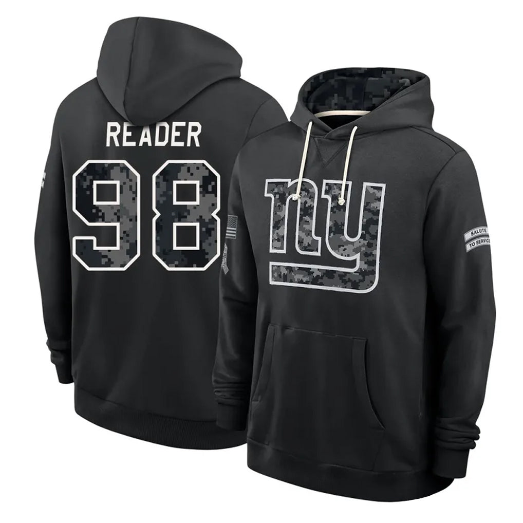 NY.Giants #98 DJ Reader Player 2026 Black Logo Pullover Hoodies Limited Game Cooneas Stitched Jerseys