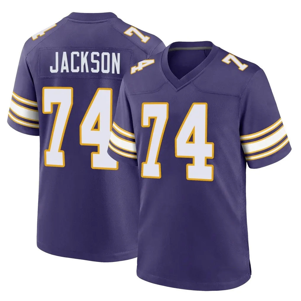 MN.Vikings #74 Donovan Jackson Player Purple Classic Home Game Cooneas Stitched Jerseys