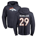 D.Broncos #29 Ja'Quan McMillian Player Navy Pullover Hoodie Limited Cooneas Stitched Jerseys