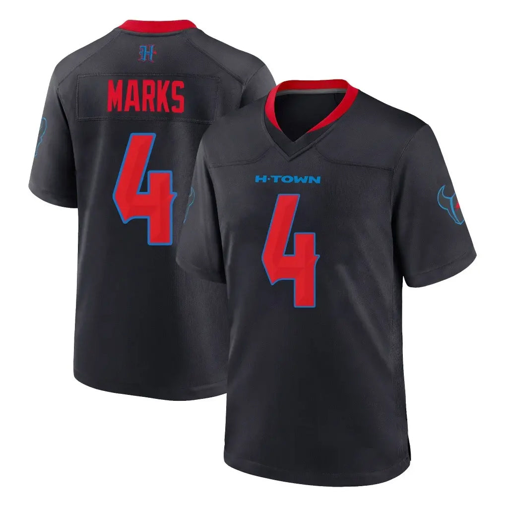 H.Texans #4 Woody Marks Player Navy 2nd Alternate Home Game Cooneas Stitched Jerseys