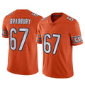 C.Bears #67 Garrett Bradbury Player Orange Alternate Vapor Limited Home Game Cooneas Stitched Jerseys