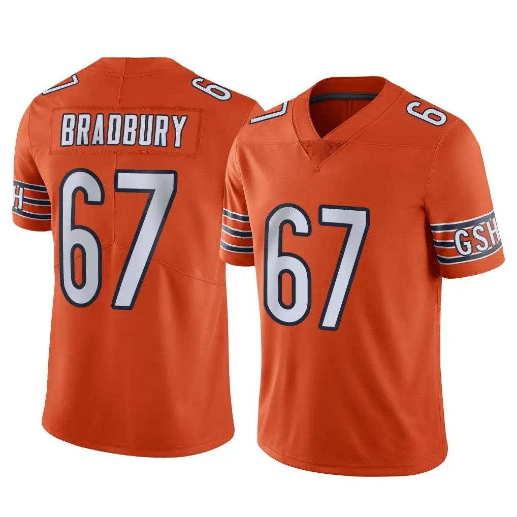 C.Bears #67 Garrett Bradbury Player Orange Alternate Vapor Limited Home Game Cooneas Stitched Jerseys