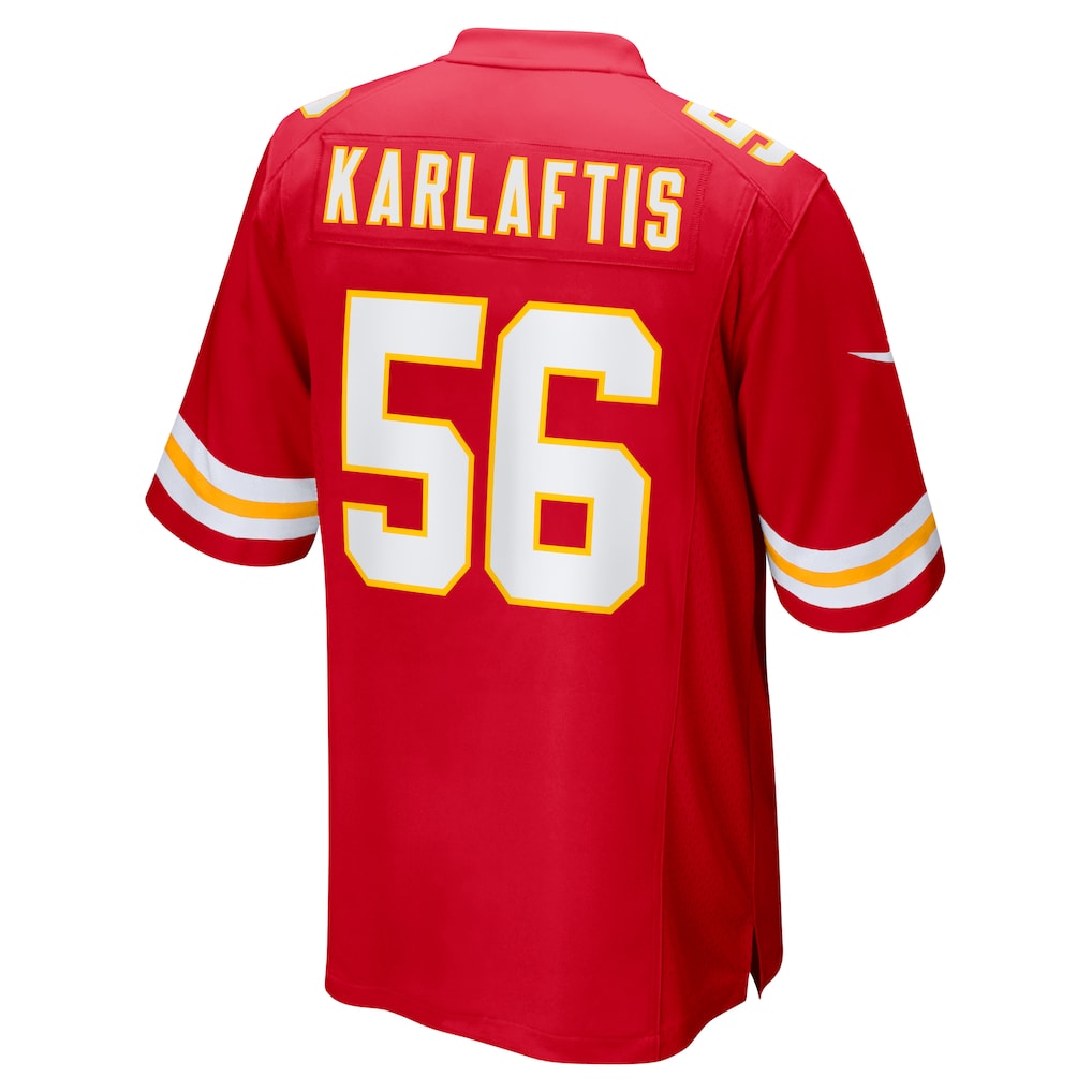 Cooneas KC.Chiefs #56 George Karlaftis Red Player Game Jersey
