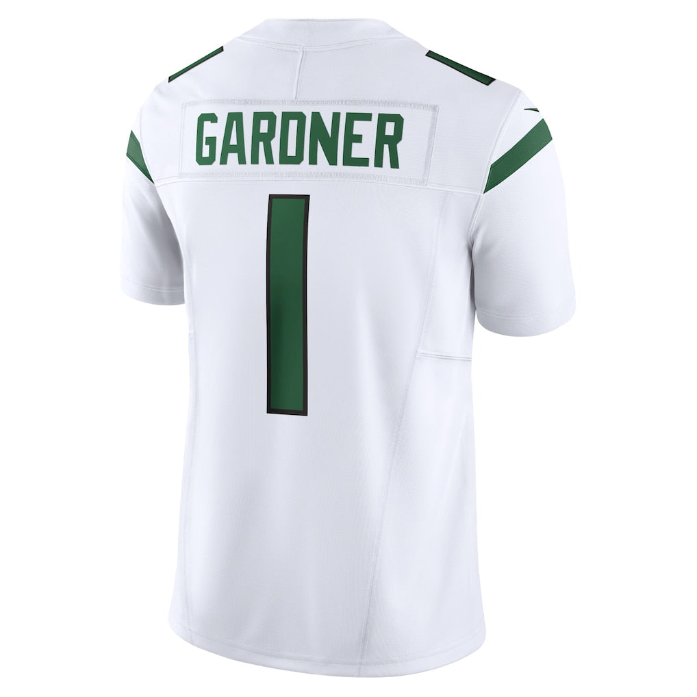 Cooneas NY.Jets #1 Ahmad Sauce Gardner White Vapor F.U.S.E. Limited Jersey