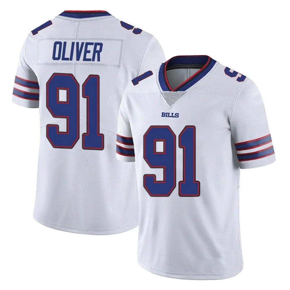 B.Bills #91 Ed Oliver Player White Vapor Untouchable Limited Cooneas Stitched Jerseys