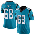 C.Panthers #68 Damien Lewis Player Blue Vapor Untouchable Limited Game Cooneas Stitched Jerseys