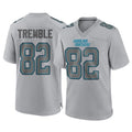 C.Panthers #82 Tommy Tremble Player Gray Atmosphere Fashion Game Cooneas Stitched Jerseys