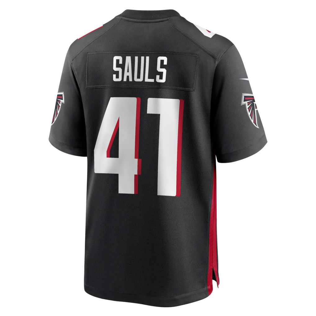 Cooneas A.Falcons #41 Ben Sauls Black Team Game Jersey