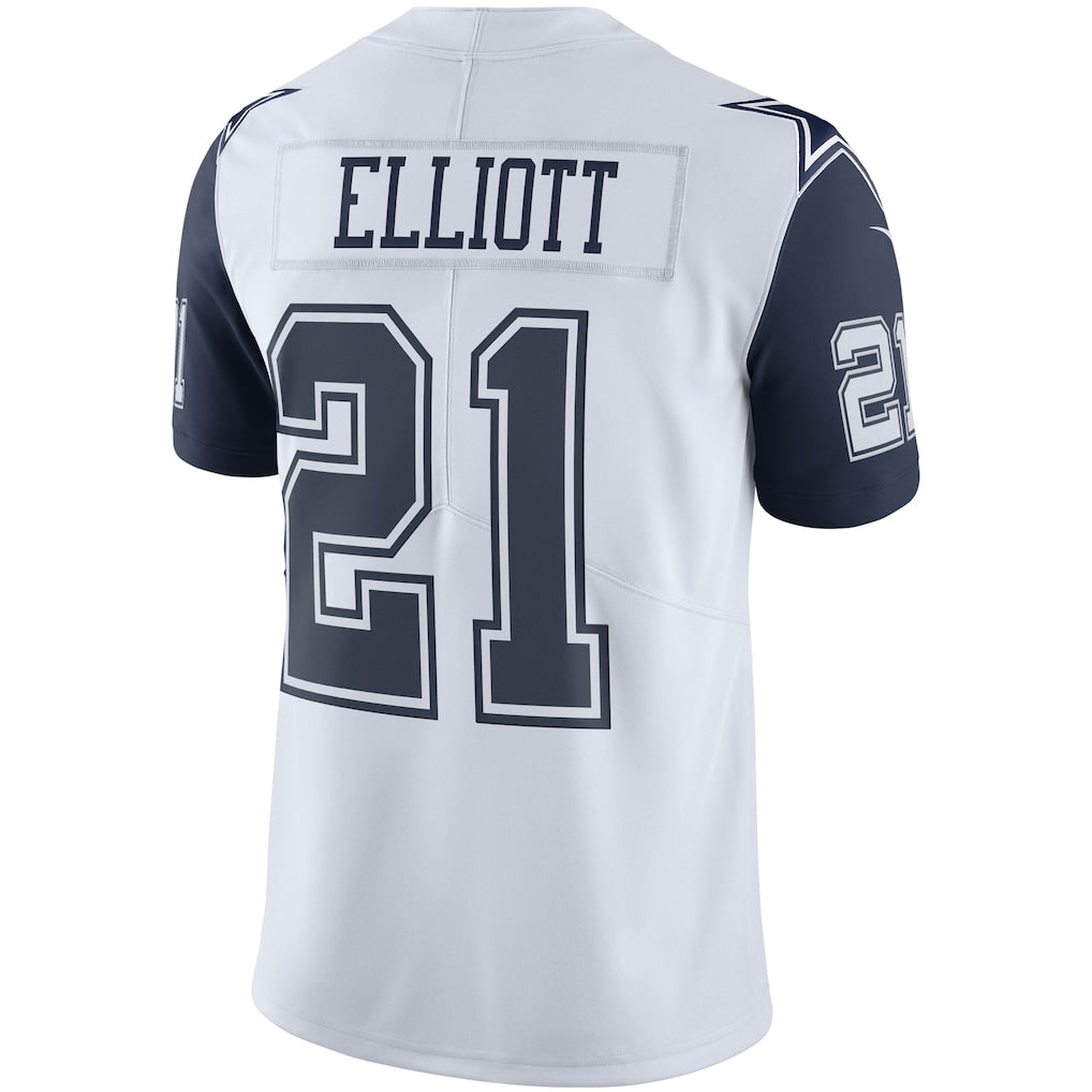 Cooneas D.Cowboys #21 Ezekiel Elliott White Vapor Limited Player Jersey