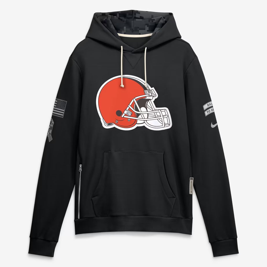 C.Browns 2026 Black Logo Pullover Hoodies Limited Game Cooneas Stitched Jerseys