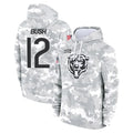 C.Bears #12 Devin Bush Player Arctic Camo Salute to Service Pullover Hoodies Limited Cooneas Stitched Jerseys
