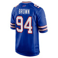 Cooneas B.Bills #94 Andrew Brown Royal Game Player Jersey