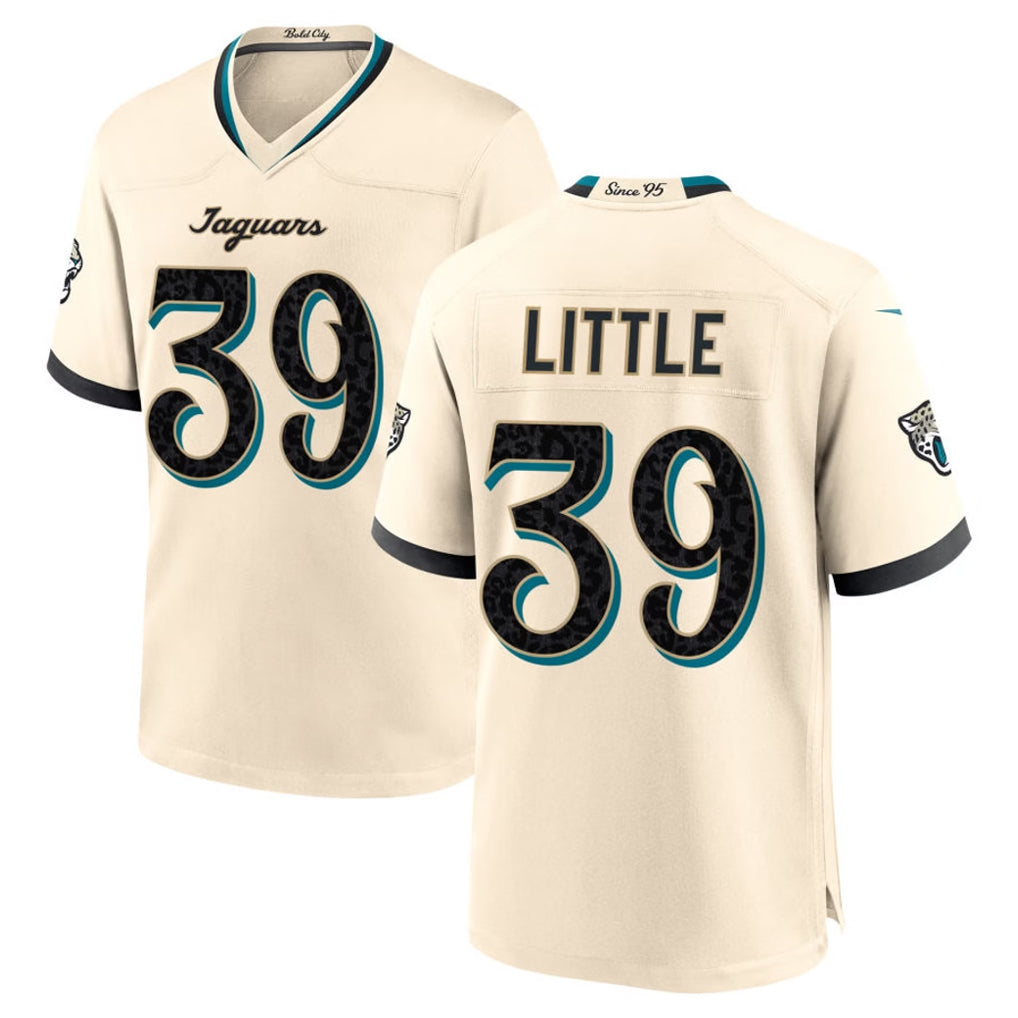 J.Jaguars #39 Cam Little Player Natural 2026 Rivalries Collection Game Cooneas Stitched Jerseys