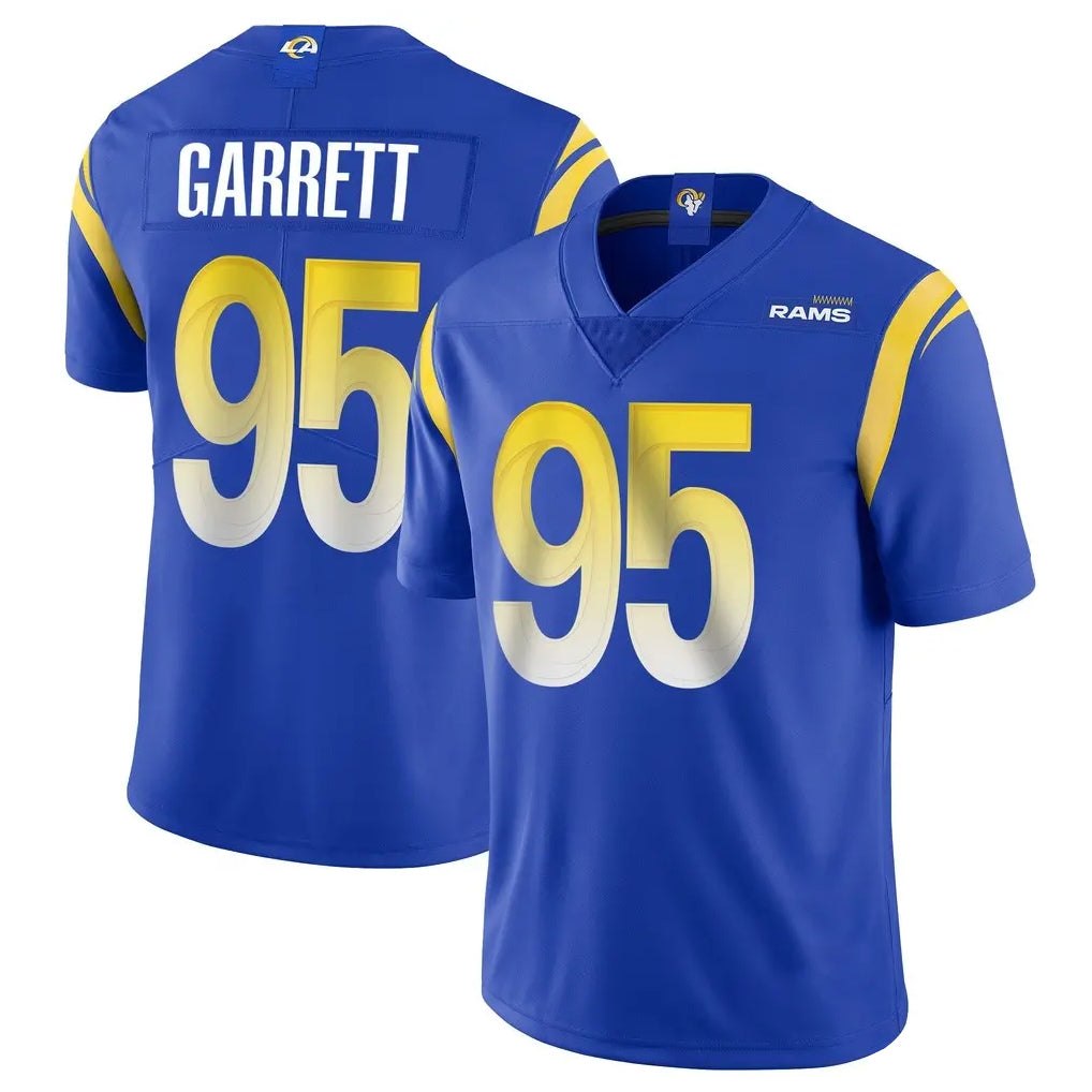 LA.Rams #95 Myles Garrett Player Royal Limited Vapor Untouchable Home Game Cooneas Stitched Jerseys