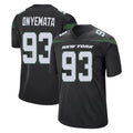 NY.Jets #93 David Onyemata Player Stealth Black Home Game Cooneas Stitched Jerseys