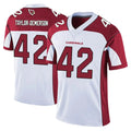 A.Cardinals #42 Dadrion Taylor-Demerson Player White Vapor Limited Home Game Cooneas Stitched Jerseys