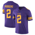 MN.Vikings #2 Isaiah Rodgers Player Purple Limited Color Rush Home Game Cooneas Stitched Jerseys