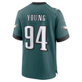 Cooneas P.Eagles #94 Byron Young Midnight Green Team Game Jersey