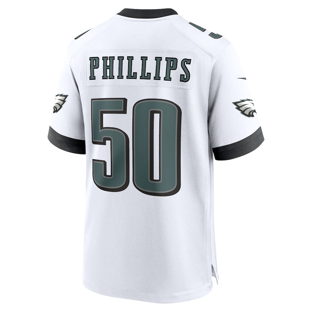 Cooneas P.Eagles #50 Jaelan Phillips White Game Jersey