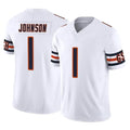 C.Bears #1 Jaylon Johnson Player White Vapor F.U.S.E. Limited Home Game Cooneas Stitched Jerseys