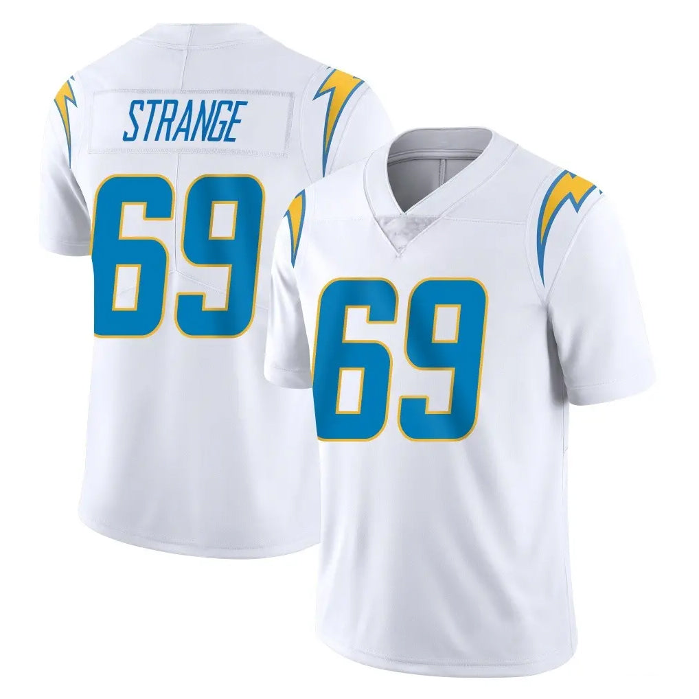 LA.Chargers #69 Cole Strange Player White Limited Vapor Untouchable Home Game Stitched Jerseys