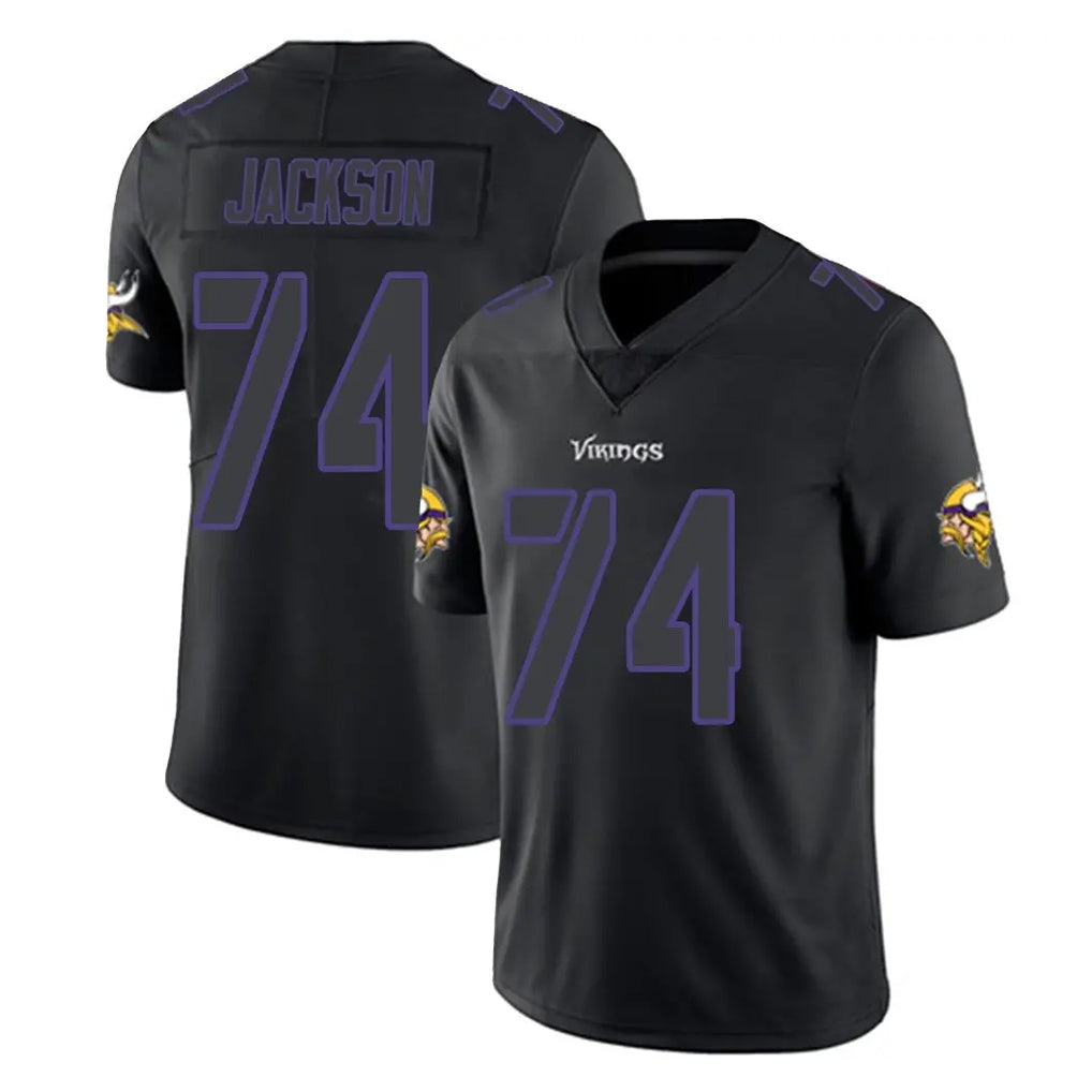 MN.Vikings #74 Donovan Jackson Player Black Impact LImited Home Game Cooneas Stitched Jerseys