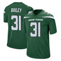 NY.Jets #31 David Bailey Player Green Home Game Cooneas Stitched Jerseys