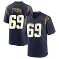 LA.Chargers #69 Cole Strange Player Navy Home Game Stitched Jerseys