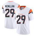 D.Broncos #29 Ja'Quan McMillian Player White Limited Vapor F.U.S.E. Home Game Cooneas Stitched Jerseys