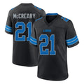 D.Lions #21 Roger McCreary Player Black Alternate Home Game Cooneas Stitched Jerseys