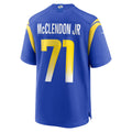 Cooneas LA.Rams #71 Warren McClendon Jr. Royal Team Game Jersey