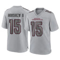 A.Cardinals #15 Gardner Minshew II Player Gray Atmosphere Fashion Home Game Cooneas Stitched Jerseys