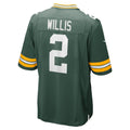 Cooneas GB.Packers #2 Malik Willis Green Game Jersey