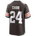 Cooneas C.Browns #24 Nick Chubb Brown Player Game Jersey