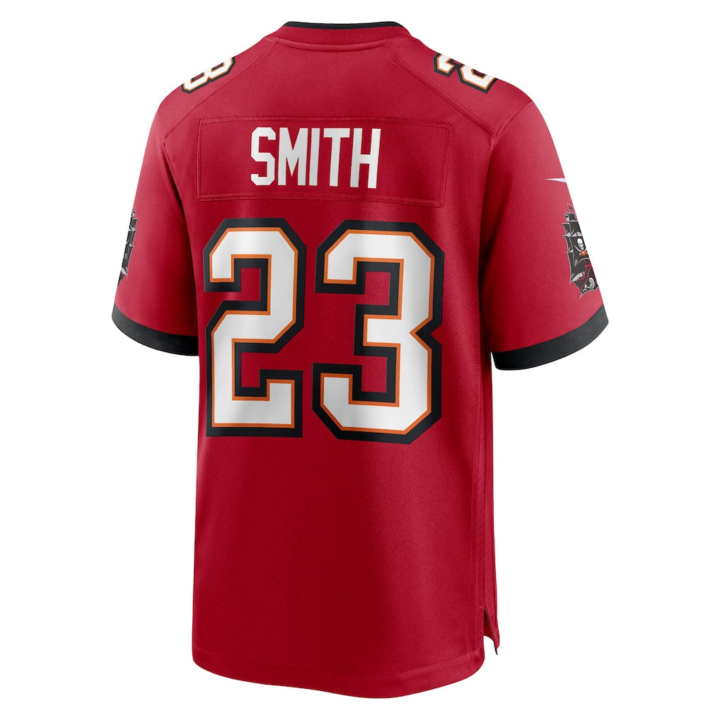 Cooneas TB.Buccaneers #23 Tykee Smith Red Game Jersey