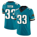 J.Jaguars #33 Bhayshul Tuten Player Teal Prowler Throwback Vapor F.U.S.E. Limited Home Game Cooneas Stitched Jerseys