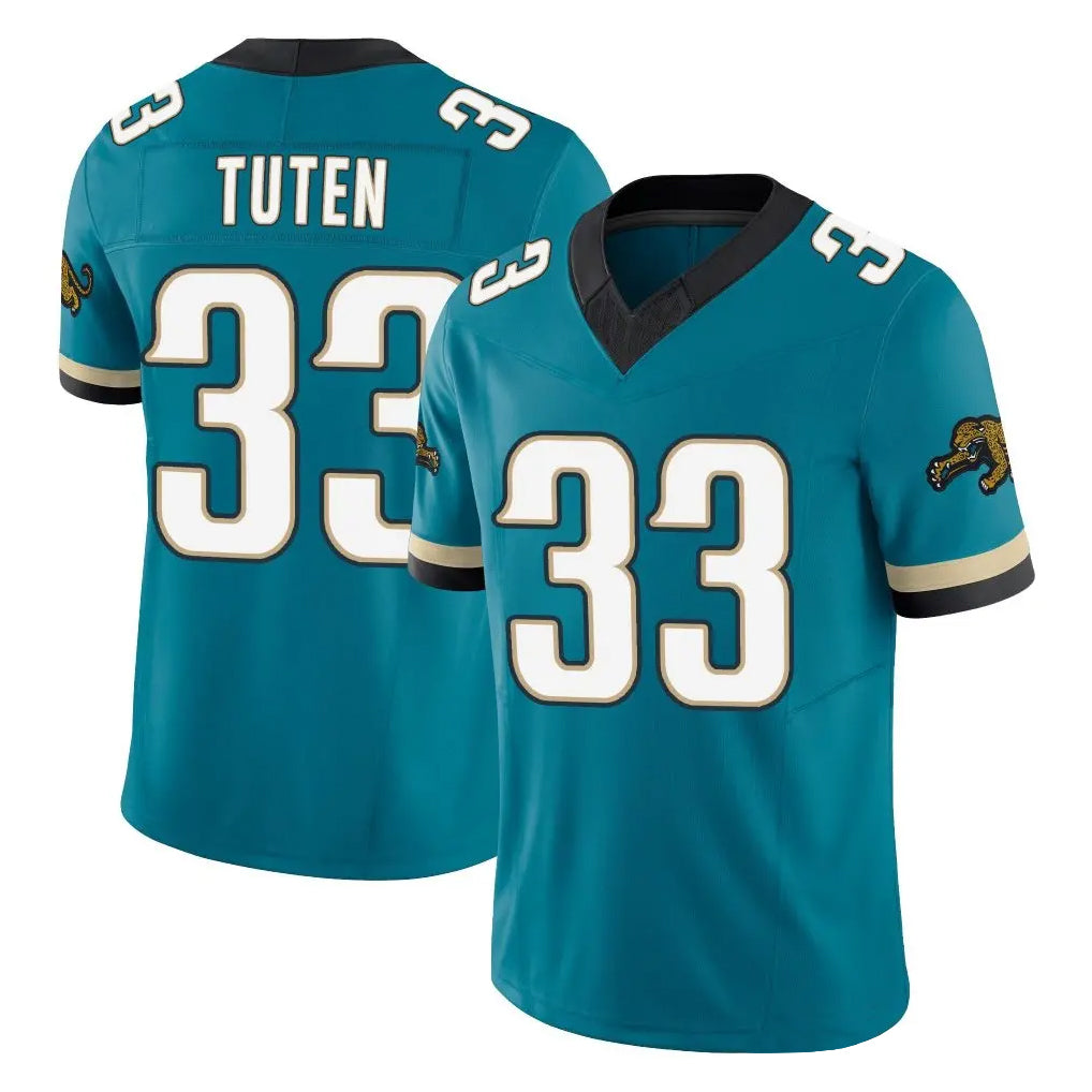 J.Jaguars #33 Bhayshul Tuten Player Teal Prowler Throwback Vapor F.U.S.E. Limited Home Game Cooneas Stitched Jerseys