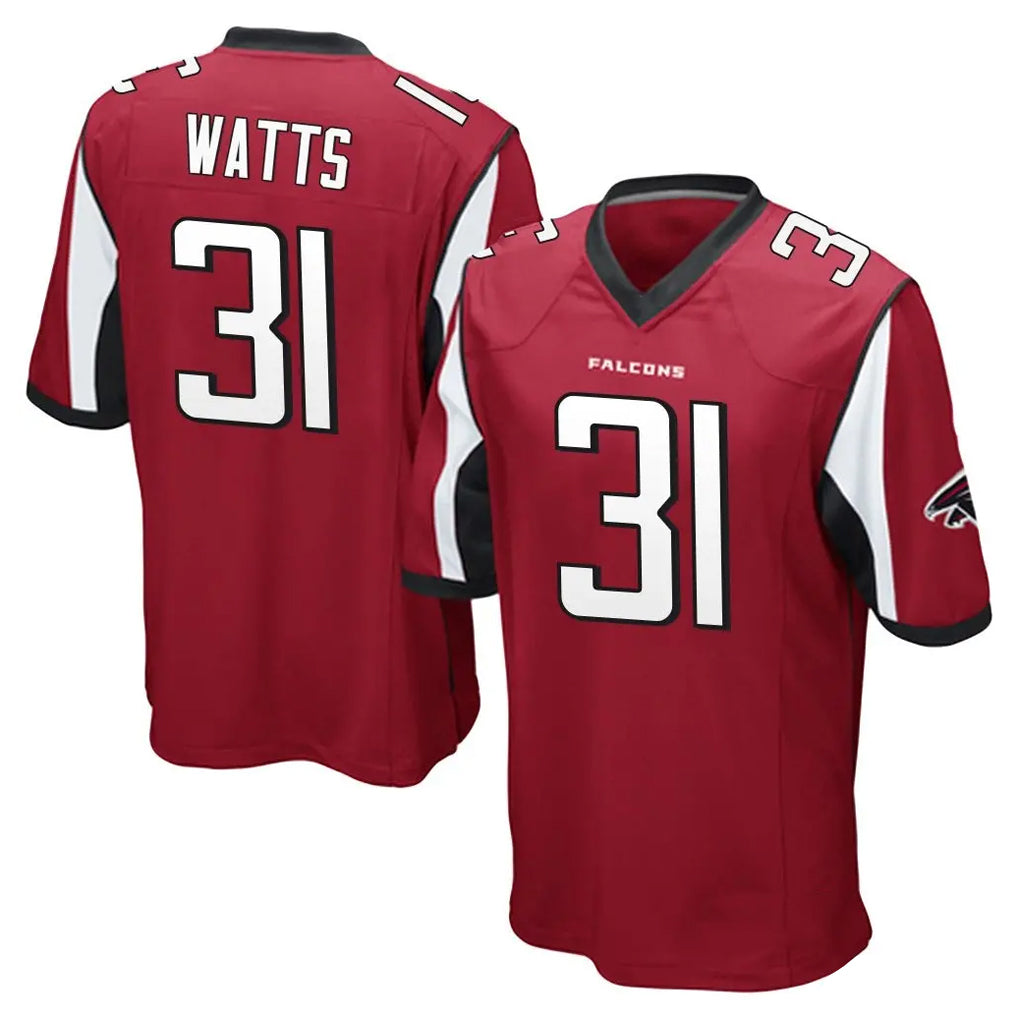 A.Falcons #31 Xavier Watts Player Red Color Vapor Home Game Cooneas Stitched Jerseys