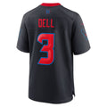 Cooneas H.Texans #3 Tank Dell Navy 2nd Alternate Game Jersey