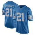 D.Lions #21 Roger McCreary Player Blue Vapor Untouchable Throwback Game Cooneas Stitched Jerseys
