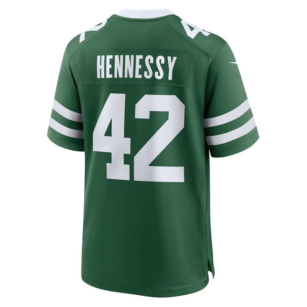 Cooneas NY.Jets #42 Thomas Hennessy Legacy Green Team Game Jersey
