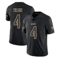 NO.Saints #4 Zach Wilson Player Black Impact Limited Home Game Cooneas Stitched Jerseys