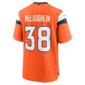 Cooneas D.Broncos #38 Jaleel McLaughlin Orange Alternate Game Jersey